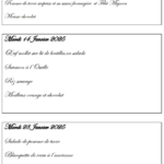 menus