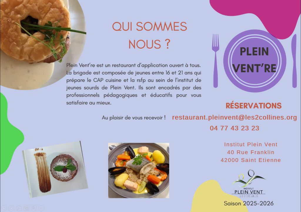Restaurant d'application Plein Vent're